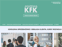 Tablet Screenshot of kfk.pl